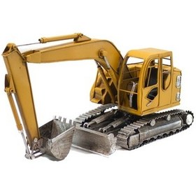 Resim Ekskavatör Iş Makinası Metal Dekoratif 36 Cm 