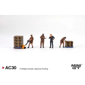 Resim mini gt 1/64 Figurine: UPS Driver and workers MGTAC30 