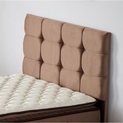 Resim Nironyatak Rama Tek Kişilik Yatak Başlığı - 100 Cm Sütlü Kahve Kumaş Başlık 