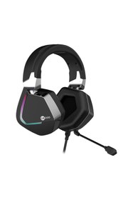 Resim Lecoo Ht402 Usb Kablolu Surround 7.1 Rgb Led Çıkartılabilir Mikrofonlu Kulak Üstü Gaming Kulaklık Siyah 