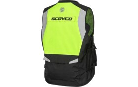 Resim Ebakbak Motosiklet Reflektörlü Yelek Gece Gündüz Farkındalık Yeleği Neon 600 D Oxford Kumaş Reflektif Yelek 