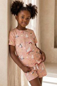 Resim Katia & Bony Kız Çocuk Unicorn Şort Pijama Takımı, 12612E2002 