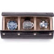 Resim Onywatch Doğal Deri Saffiano Saat Rollu – Watch Roll – Saat Kutusu 