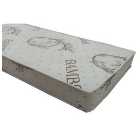 Resim 70x130x10 Soft Bamboo Bebek Yatağı Beyaz 