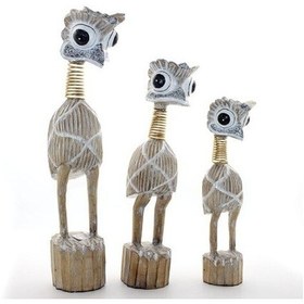 Resim Ahşap 3'lü Emu Kuşu Seti - 9059580068925del 