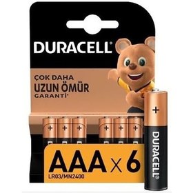 Resim Duracell Aaa Lr03/mn2400 Kumanda Pili 6 Adet 