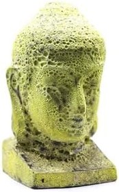 Resim Buddha Heykel Büst Sarı Orta Boy 