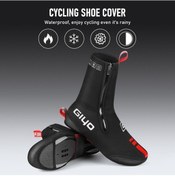 Resim Didadodo Bisiklet Botu Kılıfı Termal Su Geçirmez Aşınmaya Dayanıklı Yansıtıcı Kış Üst Ayakkabılar Siyah Siyah 