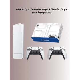 Resim M15 Retro Konsol - 20.000 Oyunlu, Çift Gamepadli, 4K Hdmı 