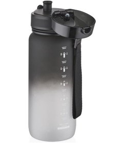 Resim Vagonlife Uzspace 3037 650ml Siyah-beyaz Tritan Matara 