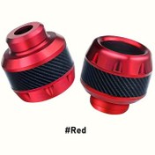 Resim Alüminyum Alaşımlı Motosiklet Çerçeve Sürgüleri, 2 ADET Darbe Emici Çarpışma Önleyici Çatal Sürgü Koruyucu Off-Road Motosikletler için - Temel Araç Koruma Aksesuarı 