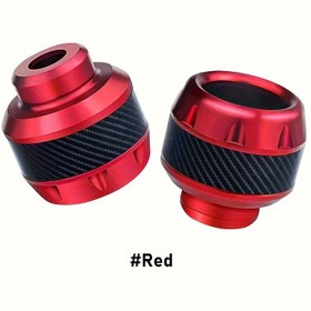 Resim Alüminyum Alaşımlı Motosiklet Çerçeve Sürgüleri, 2 ADET Darbe Emici Çarpışma Önleyici Çatal Sürgü Koruyucu Off-Road Motosikletler için - Temel Araç Koruma Aksesuarı 