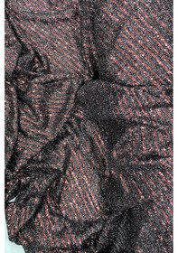 Resim Sakallı Çizgili Pullu Kumaş Pullu Payet Kumaş Abiye Nişan Düğün Siyah Bordo 