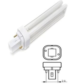 Resim Sylvania 18w 2pin Plc Ampul 840/2 Pimli 4000kelvin 1215Lümen A Enerji Tüketimi Cool White G24D-2 