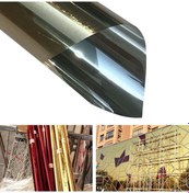 Resim Sones Uv Yansıtıcı Tek Yönlü Gizlilik Dekorasyon Cam Pencere Filmi Sticker, Genişlik: 60cm, Uzunluk: 1m Altın 