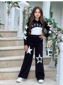 Resim Star Style Kız Çocuk 3'lü Takım - 3/12 Yaş - 31517 Siyah 