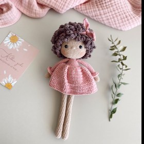Resim Amigurumi Kıvırcık Kız Bebek 