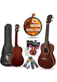 Resim Fourtune Sydra Ukc-23mn Concert Ukulele Maun Hakiki Ağaç Concert 