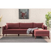 Resim Vivense BELLA SOFT KÖŞE KOLTUK, BORDO, SAĞ KÖŞE 