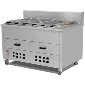 Resim Empero Emp.6yı Kömürlü Yatay Piliç Kızartma Makinesi 6 Şiş Kapasiteli - Doğalgazlı 