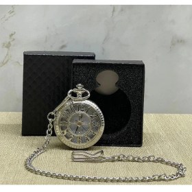 Resim Özel Kutulu Rakamlı Gümüş Köstekli Saat 