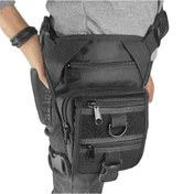 Resim Gölge kemer cüzdan ve çanta Siyah Özel Bölmeli Suya Dayanıklı Bel Ve Bacak Çantası 