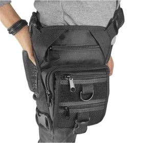 Resim Gölge kemer cüzdan ve çanta Siyah Özel Bölmeli Suya Dayanıklı Bel Ve Bacak Çantası 