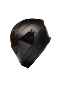 Resim Mts M-910 Güneş Vizörlü Siyah Camlı Kapalı Motosiklet Kaskı Mat Siyah 