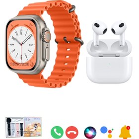 Resim BYRTECH T20 Watch Ultra 2 4 Kordonlu Akıllı Saat + 3. Nesil Bluetooth Kulaklık İkili Paket 