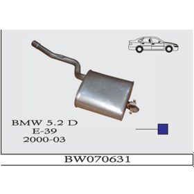 Resim BMW 5.20d E39 2000-2003 Arka Egzoz Susturucu 