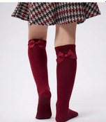 Resim Alextextile Kurdeleli Çorapl 271686148 Bordo 