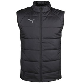Resim Puma Teamliga Vest Jacket Erkek Günlük Yelek 65796803 Siyah 