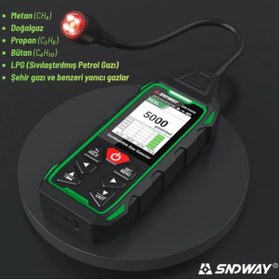 Resim SNDWAY SW-733GS Hassas Yanıcı Gaz Dedektörü PPM ve LEL Ölçer 
