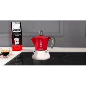 Resim Bialetti Indüksiyon Mokapot Kırmızı (6 Cup) 