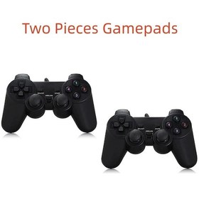 Resim İki Adet-q900 Ps7000 Taşınabilir Oyun Konsolu İçin İki Adet Mikro Usb Oyun Kumandası Denetleyicisi, Joystick'li Altı İşlev Düğmesi 