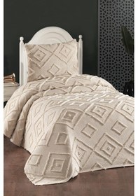 Resim Çeyiz Diyarı Samira 2 Parça Tek Kişilik Pike Takımı Bej Bej 