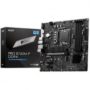 Resim MSI PRO B760M-P DDR4 HDMI DP PCIe 16X v4.0 1 00p mATX 