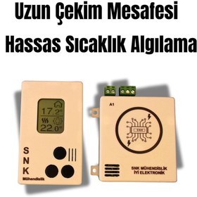 Resim snk mühendislik Kablosuz Oda Termostatı SNK NB1 BEJ 