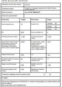 Resim Altus Al 413 Ps 3 Programlı Bulaşık Makinesi 