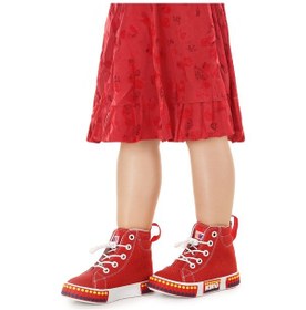 Resim Kiko Kids Gamel Günlük Lastikli Kız Çocuk Bot Ayakkabı Kırmızı 
