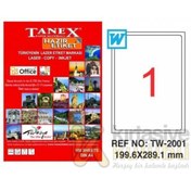 Resim Tanex A4 Hazır Etiket Yapışkanlı - Tw- 2001 