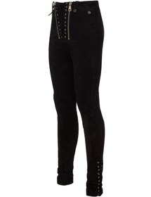 Resim Norah Suede Pants - 36 / BLACK 