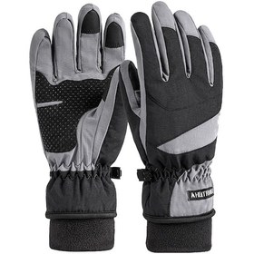 Resim Erkek Kadın Kış Sıcak Eldiven Dokunmatik Ekran Eldivenleri Kaymaz Rüzgar Geçirmez Su Geçirmez Çok Renkli 