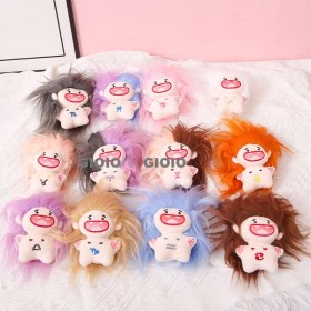 Resim Silver1 Iyi Şanslar Bebek Sevimli Karikatür Peluş Bebek Çanta Kolye Kız Öğrenci Bebek Asılı Anahtar (Yurt Dışından) 