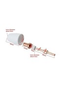 Resim Tongxida Jms 40 Adet Hava Plazma Kesici Sarf Lg-40 Uzatma Parçaları, Pt-31 Lg-40 Torch Cut-40 50 İçin Fit 