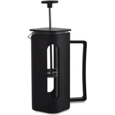Resim French Press Kahve Demleme Ekipmanı, 350 Ml, Siyah, Cam Dayanıklı Cam, Paslanmaz Çelik Filtreli, Siyah Renkli Kahve ve Bitki Çayı Demliği 