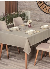 Resim Cotton Box Plain Masa Örtüsü Bej 155x220 