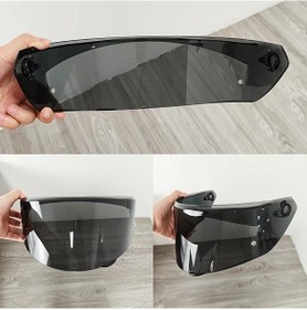 Resim Xuweiwei Agv New K3 Visera Casco Yedek Yüz Maskesi Deep Black Day Use Only Motorcycle Aksesuar 