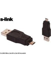 Resim S-Link Sl-Mu5 Mikro USB M To USB M Konnektör 