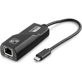 Resim AyrStore Type-C USB Ethernet Adaptör 10/100 Mbps - Siyah HDX5275 